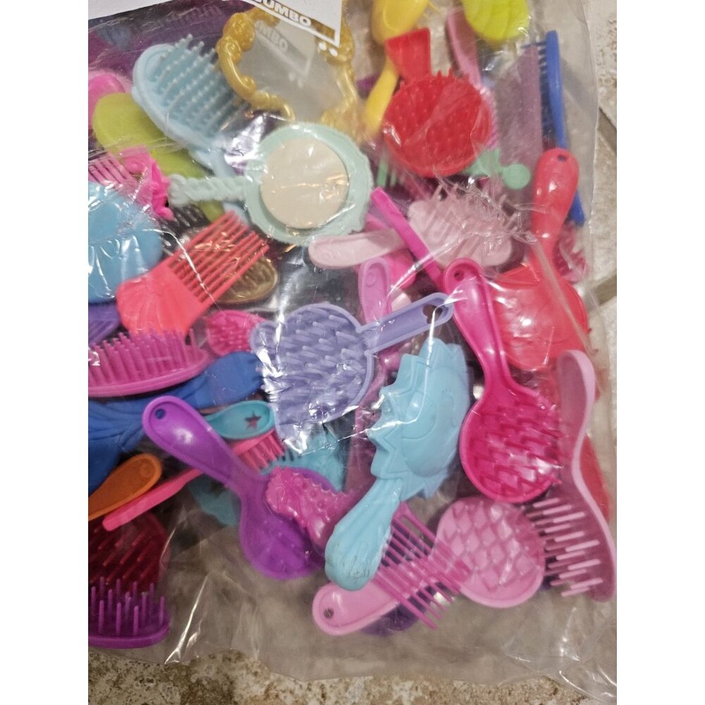 Barbie and Various Vintage and Current Doll Hair Brushes Combs 86 Total Lot - Picture 2 of 5
